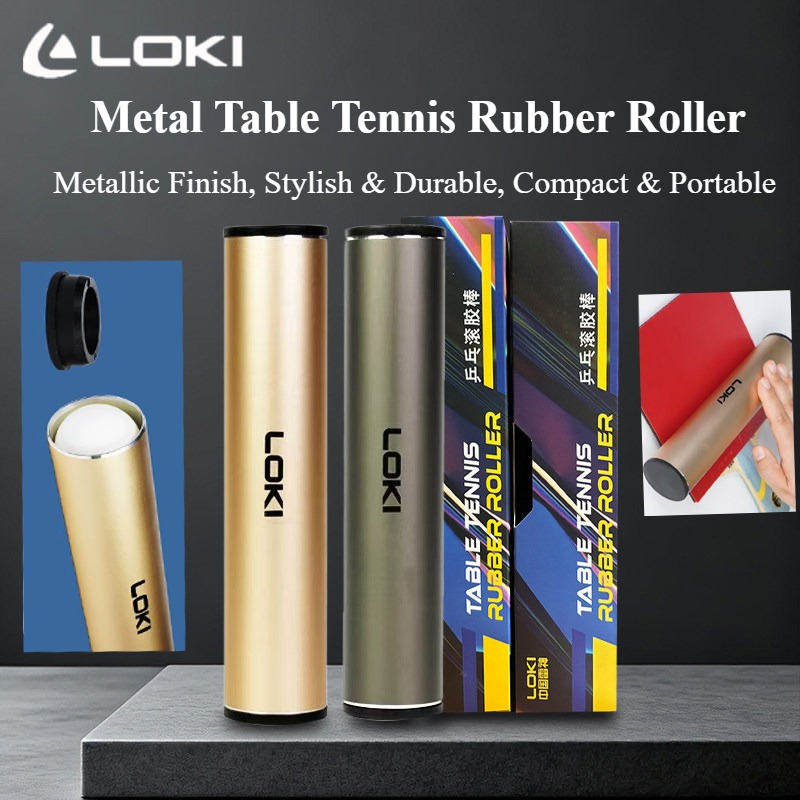 Table Tennis Paddle Set - Contenitore per Palline in Metallo LOKI,