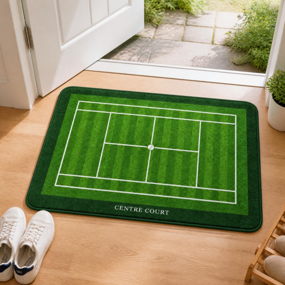 Table Tennis Footwork - Tappeto in Velluto Cristallo Verde per