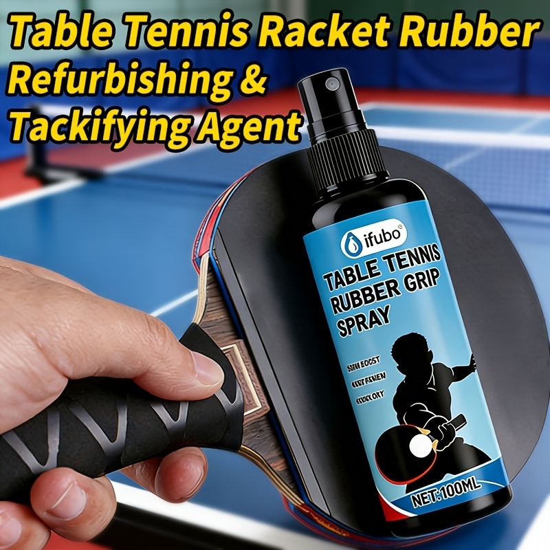 Table Tennis Paddle Set - IFUBO Spray Adesivizzante Professionale 100ml per
