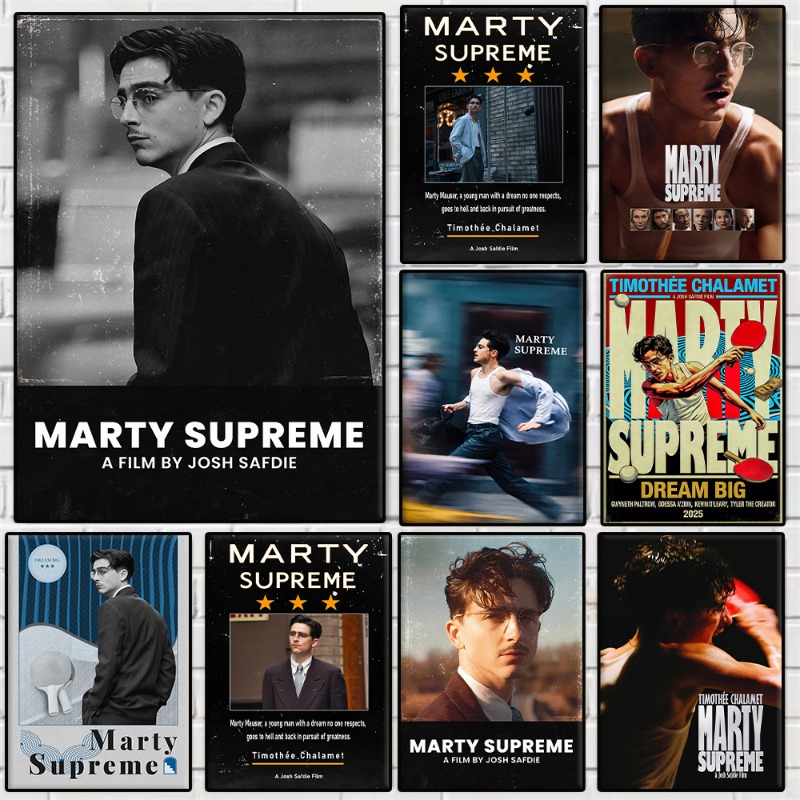 Poster del Film Marty Supreme  - Table Tennis Drawing recensione e prezzo