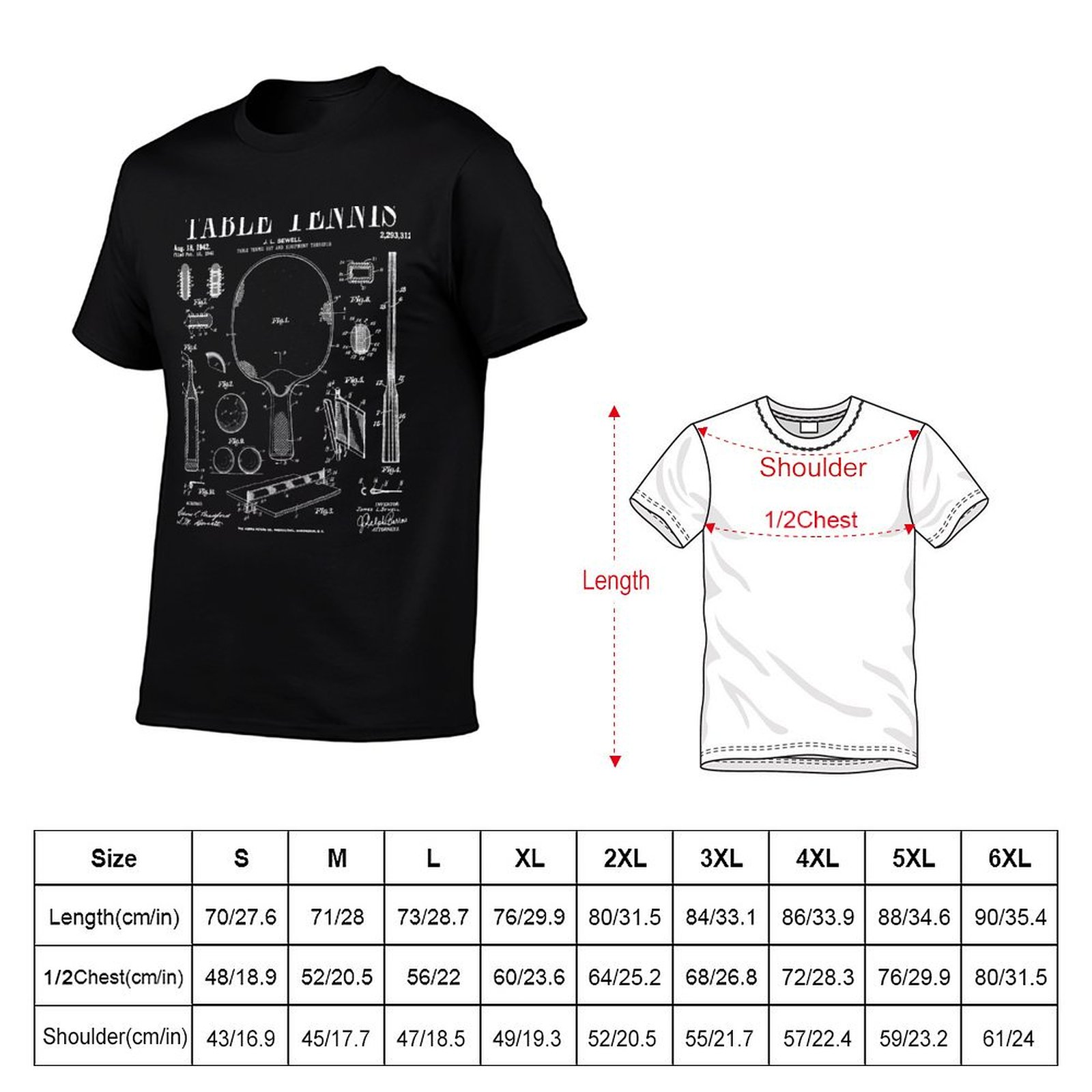 T-shirt sportiva con stampa di - Table Tennis Drawing recensione e prezzo